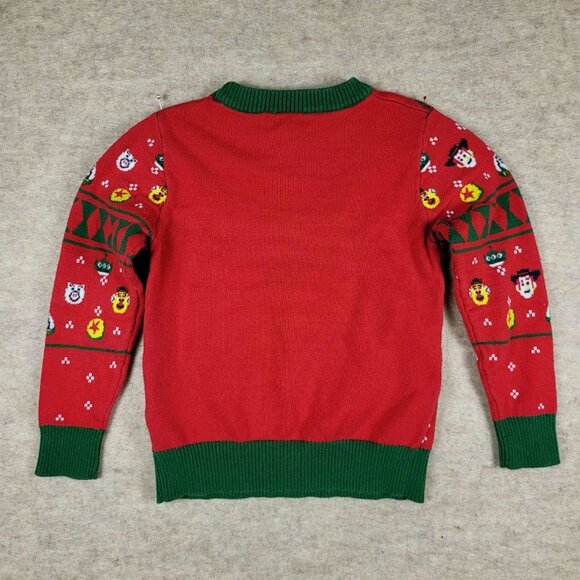 Disney Toy Story Toddler Christmas Ugly Sweater Merry Rexmas Rex Dinosaur Sz 4T - Picture 6 of 12
